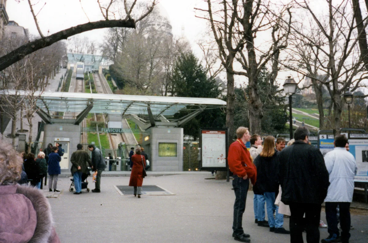 Funicular hacia el Sacré-Cœur, Montmartre