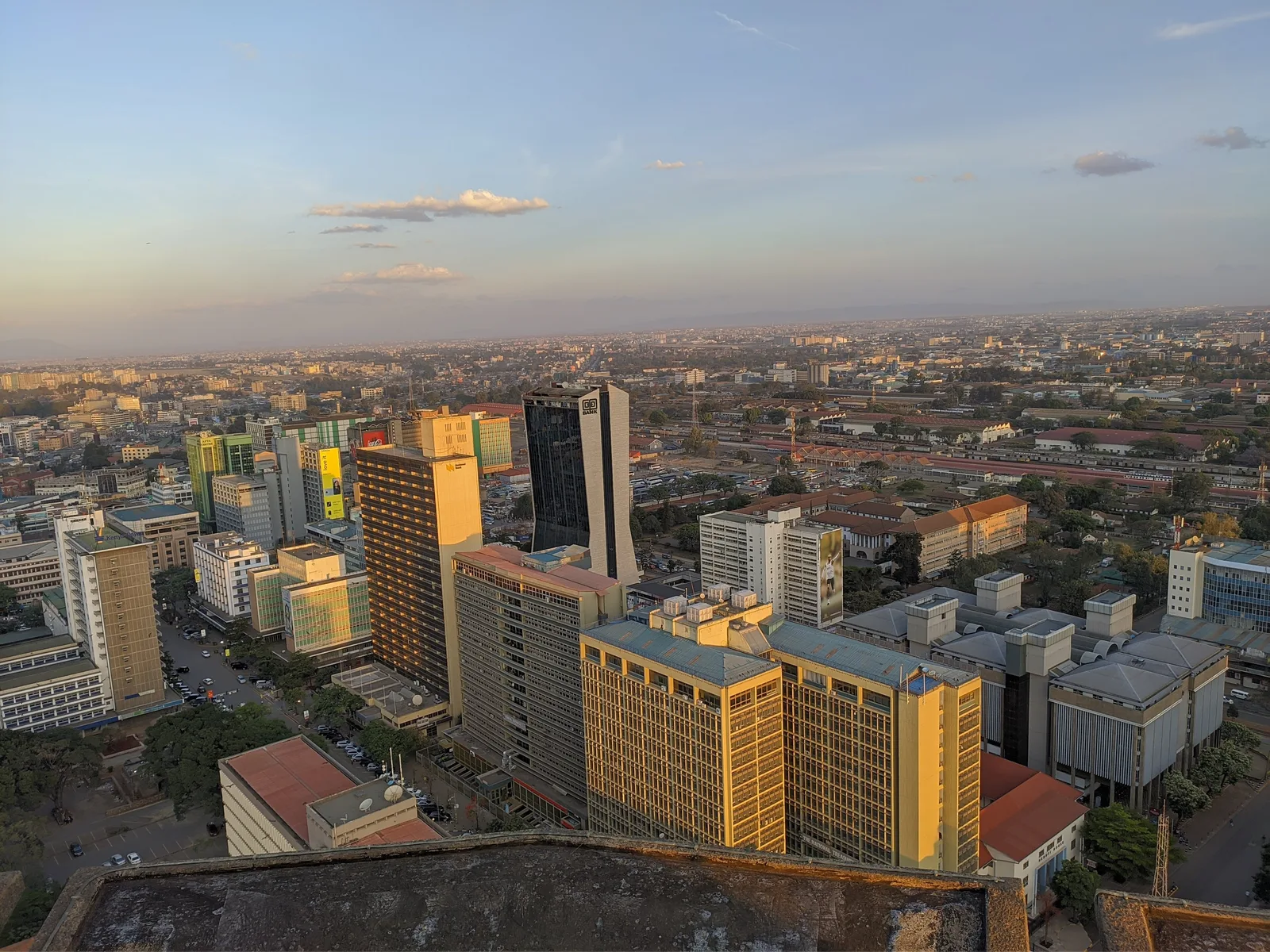 Nairobi skyline from KICC